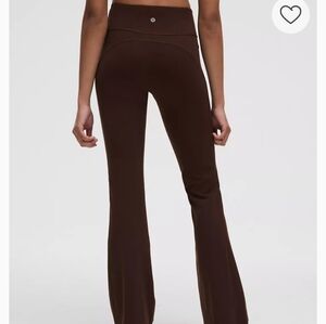 Women's High-Waist Flared Pants — Brown